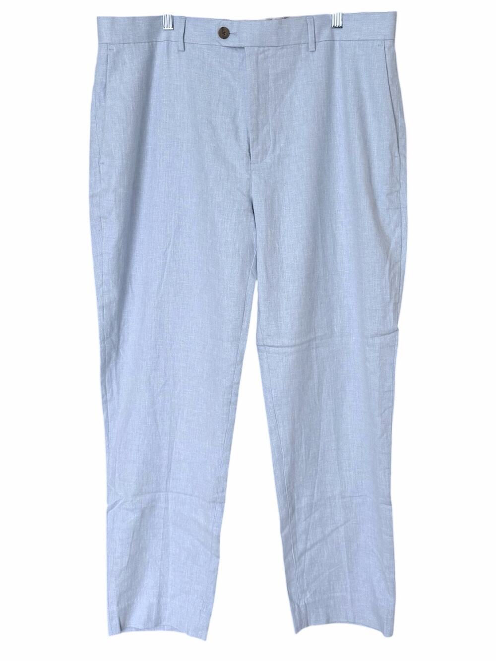 Banana Republic Men's Tailored Fit Linen-Blend Trouser Pant 38 x 32 Lt Blue New